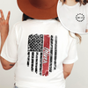 Custom Name America Flag Back & Front White Shirt TH10 898907