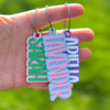 Custom Name Keychain Diaper Bag Tag, Label Bag Charm Kids Keychain LM32 669539