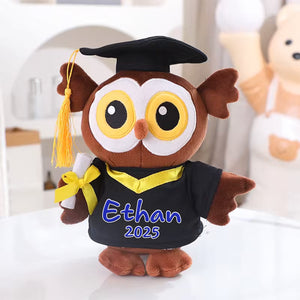 Personalized Graduation Gift Cute Owl Squint Eye Bear Plus LM32 893173