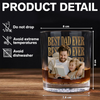 Custom Vintage Photo Best Dad Ever Whiskey Glass - Father’s Day Gift TH10 169843