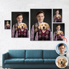 Custom Photo Step Brothers Poster Canvas - Personalized Dog and Owner Portrait TH10 169893