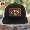 Personalized Vintage Photo Best Dad Mom Ever Leather Patch Cap Gift for Dad HA75 921450