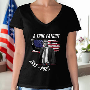Charlie Kirk - A True Patriot Dark Shirt LM32 65435