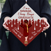 Personalized I Am A Savage, Classy, Bougie Graduation Cap Topper HO82 901524
