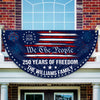 Custom Family Name 250 Years USA Patriotic Heritage 1776 2026 Non-pleated Fan Flag HO82 901316