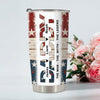 Dad The Man The Myth The Legend - Personalized Fat Tumbler For America Dad Grandpa CH07 895912