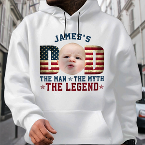 Custom Kid Photo - Dad, The Man The Myth The Legend Dad Bright Shirt HA75 892468