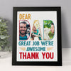 Custom Dog Cat Photo Dear Dad Great Job We're Awesome Thank You Picture Frame Gift For Dog Cat Dad HO82 893998