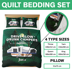 Life Is Better At The Campsite Personalized Quilt Bedding Set LM32 897291