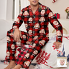 Custom Photo Name Christmas Light Snow Pajamas CH07 895326