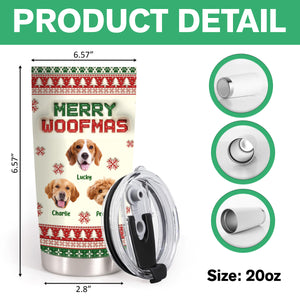 Custom Photo All I Want For Christmas Is Paws - Personalized 3D Stainless Steel Tumbler CH07 896892