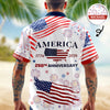 Custom Name America 250th Anniversary Hawaii Shirt HO82 901538
