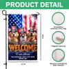 Custom Dog Clipart America 250 Years Welcome To Our Home Garden Flag TH10 898703