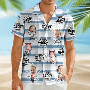 Custom Photo Best Dad Grandpa Ever - Personalized Hawaiian Shirt LM32 893623