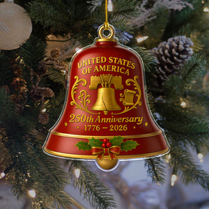 USA 250th Anniversary Acrylic Ornament Patriotic Holidays Gift CH07 896884