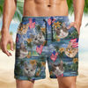 Custom Photo My American Spirit Beach Short - Gift For Family Members, Pet Owners, Pet Lovers LM32 893647