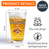 Custom Photo Happy Father's Day To The Best Dog Dad Ever Beer Glass HA75 921392