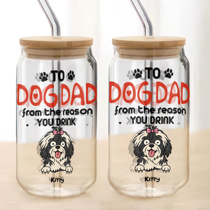 Personalized From The Reasons You Drink Glass Can With Lid LM32 893251