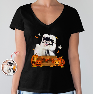 Custom Dog Cat Photo Halloween Witch Dark Shirt HO82 894996