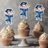 Custom Funny Face Graduation Decoration Cupcake Toppers HA75 920064