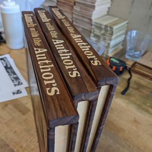 Custom Funny Book Title & Cross Icon Wooden Book-Shaped Cutting Board - Gift For Cooking Lover, Book-lover Boards,Women LM32 897755