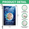 Custom Photo Heaven Shines Brighter With You There Personalized Memorial Garden Flag HA75 898898