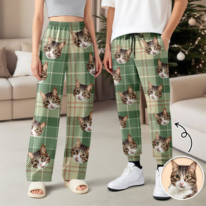 Custom Cat Photo Sweatpants Gift For Christmas HO82 894862