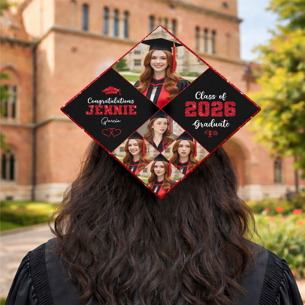 Custom Photo Class Of 2026 Personalized Graduation Cap Topper HA75 920814