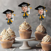 Custom Funny Face Class of 2026 Graduation Decoration Cupcake Toppers HA75 891992