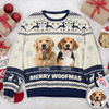 Custom Photo Dog Pawlidays - Personalized Christmas Ugly Sweatshirt CH07 896616