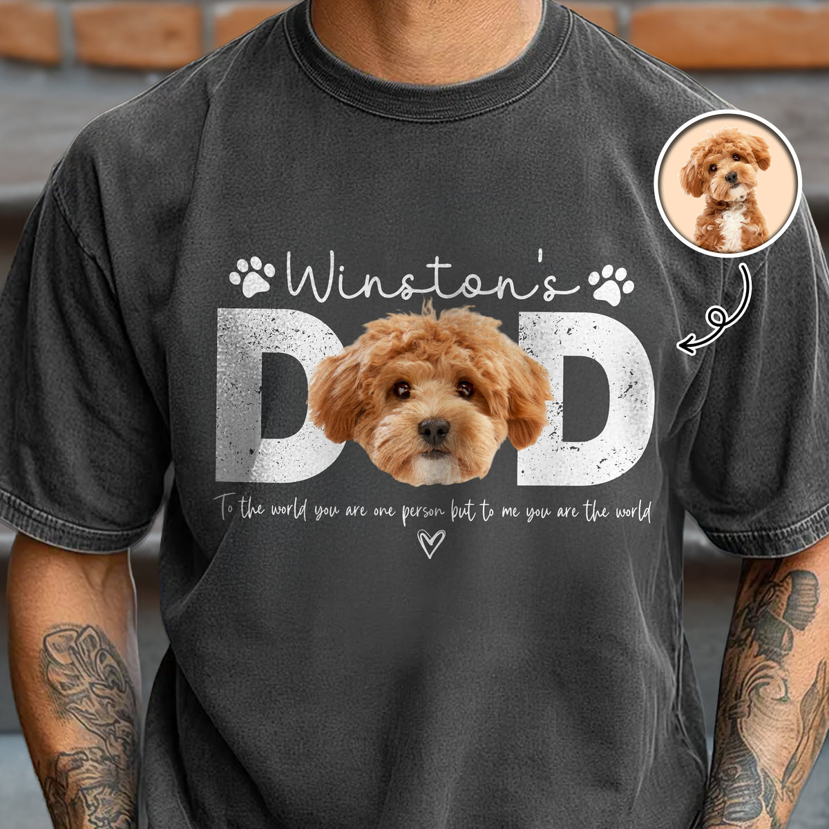 Custom Photo Dog Dad Comfort Shirt Fathers Day Gift For Dog Cat Owner HA75 921378