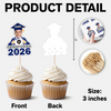 Custom Funny Face Class of 2026 Graduation Cupcake Topper LM32 899149