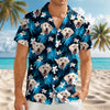 Custom Dog Cat Human Photo Tropical Summer Hawaii Shirt HA75 921122
