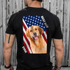 Custom Dog Photo Best Dad Ever America Flag Back Shirt For Dad TH10 169739