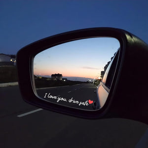 I Love You, Drive Safe Cute Rearview Mirror Car Sticker Gift For Your Lover LM32 897453