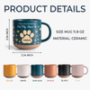 You Left Paw Prints On My Heart For Dog Lover Pottery Mug TH10 169579