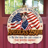 Personalized Even My Dogs Are Waiting For America's 250th Wood Sign HO82 901342
