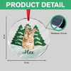 Custom Photo Cat Mosaic Style Glass Ornament Christmas Gift LM32 895049