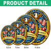 Custom Family Name 250th Anniversary Of America Stained Glass Suncatcher LM32 899287