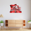 Custom Family Name Eagle & American Flag Monogram Metal Sign LM32 897901