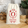 Personalized Name Santa Christmas Sacks, Christmas Holiday Gift Bag HO82 904120