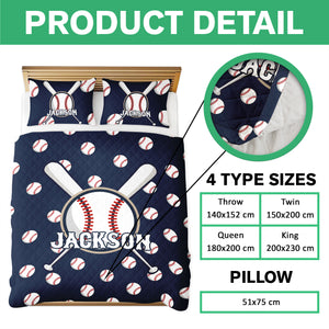 Personalized Custom Name Baseball Bedding Set Gift For Sport Player TH10 896693