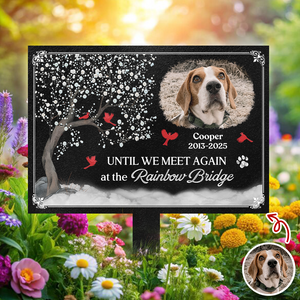 You Were My Favorite Hello And My Hardest Goodbye - Custom Pet Memorial Photo Garden Stake CH07 896344