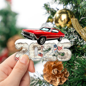 Custom Photo Acrylic Ornament Christmas Gifts For Car Lovers HA75 898198