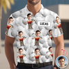 Custom Funny Face Photo Golf Polo Shirt Gift For Golfer, Golf Lovers LM32 897649