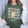 Custom Photo Best Dog Dad Ever Comfort Shirt - Father’s Day Gift for Dog & Cat Owners HA75 921372
