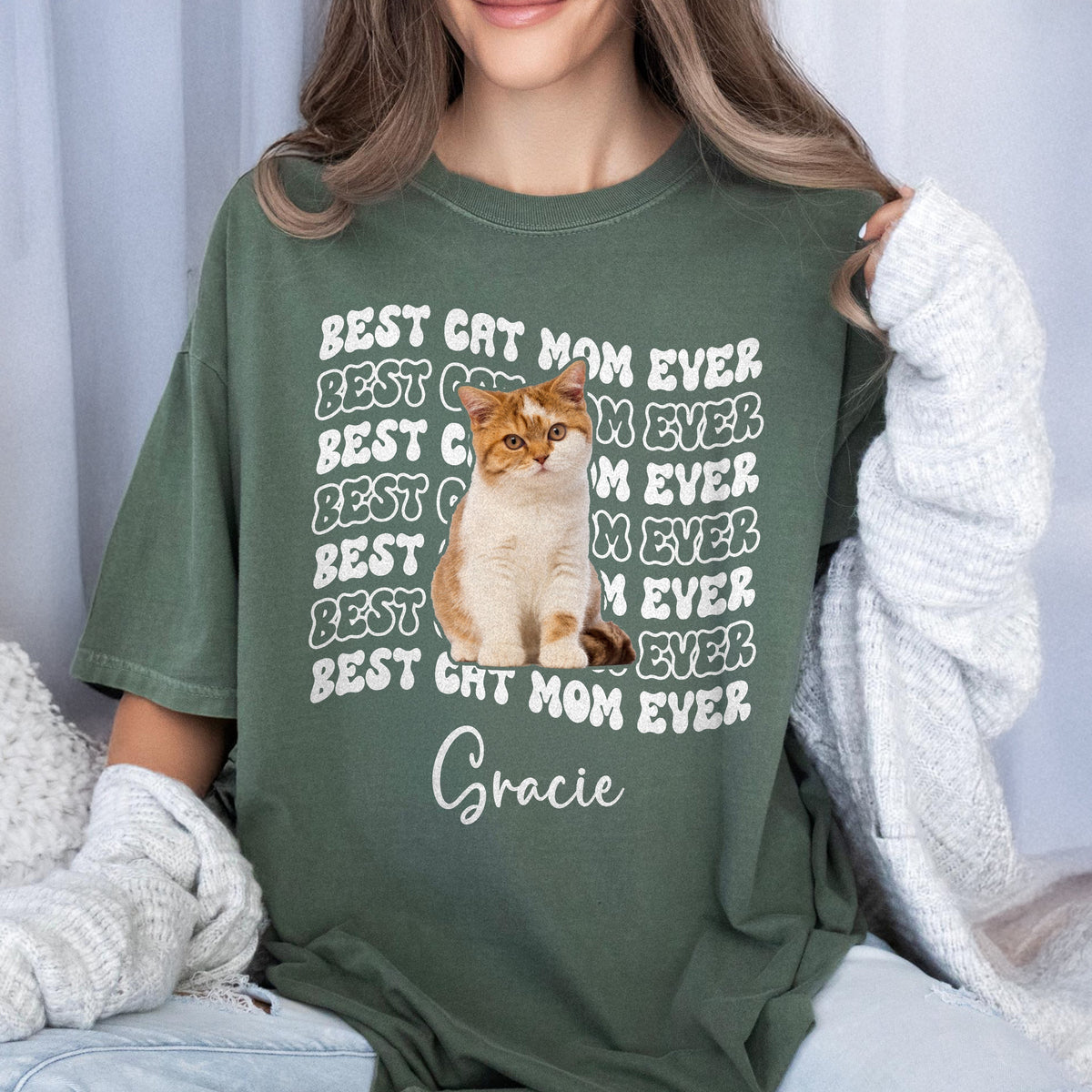Custom Photo Best Dog Dad Ever Comfort Shirt - Father’s Day Gift for Dog & Cat Owners HA75 921372
