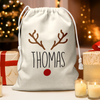 Personalized Character Christmas Sack, Custom Holiday Gift Bag LM32 670483