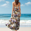 Custom Dog Photo Tropical Summer Pattern Cami Maxi Dress HO82 902396