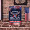Custom Family Name America 250 Years Semiquincentennial 1776-2026 Metal Sign TH10 169445